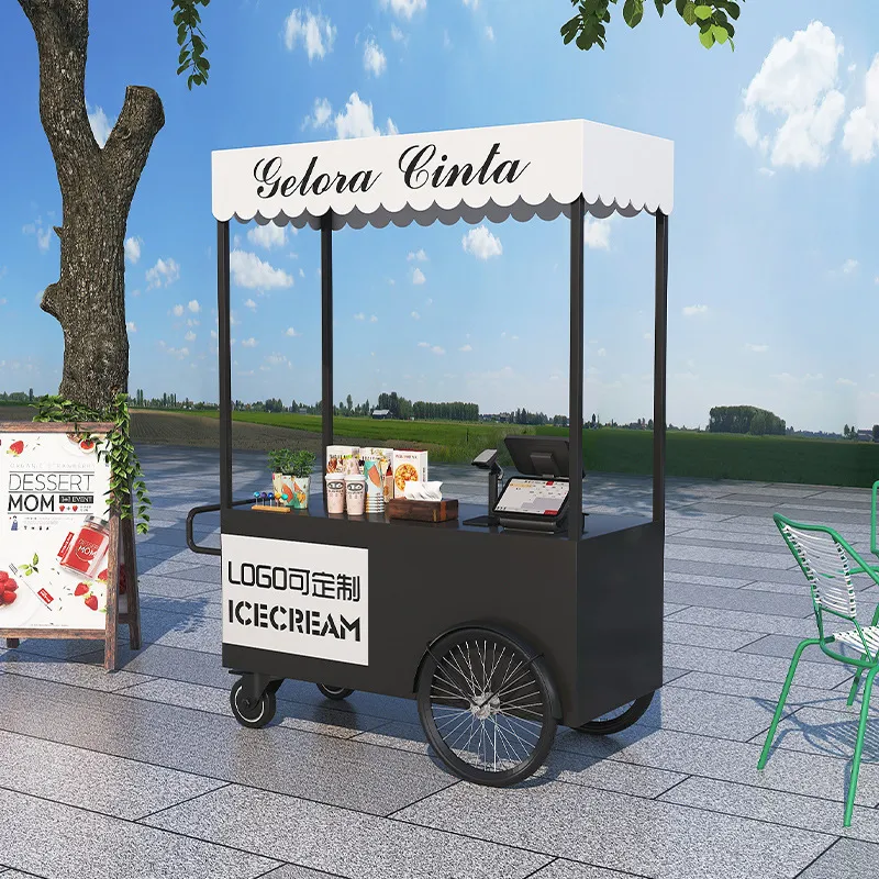 Coffee Tea Vendor - Sokak Yemek Arabası, Seyyar Tezgah, Kızarmış