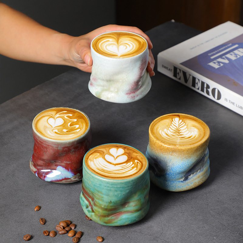 Coffee Tea Catering - Kumtaşın Espresso Bardakları Vintage El Sıkışmış