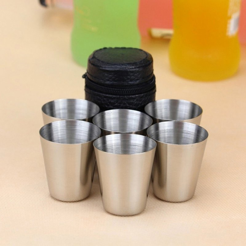 Coffee Tea Games - 4/6 adet paslanmaz çelik bardaklar Mini