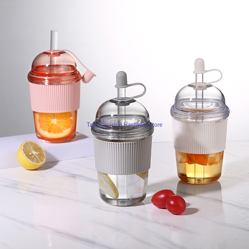 Coffee Tea Boba - 630ML Isıya Dayanıklı Boba Çay Pipetli