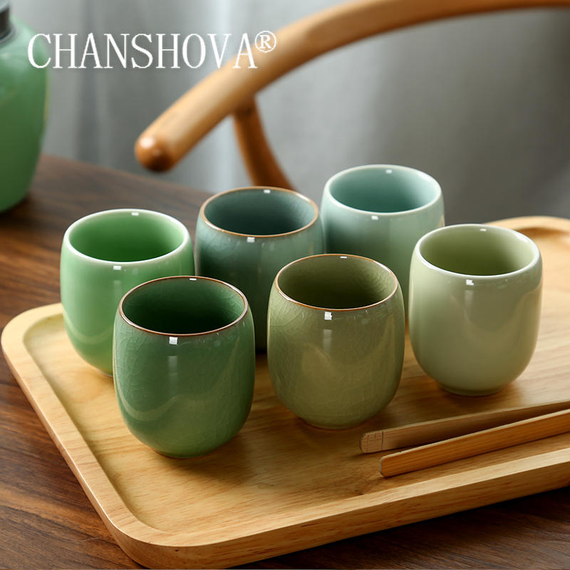 Coffee Tea And Sugar Set - CHANSHOVA-Porselen Çay Bardağı Seti, Geleneksel Çin