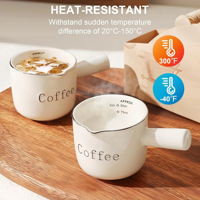 Coffee Tea Cups - Saplı Mini Seramik Kahve Fincanı, V