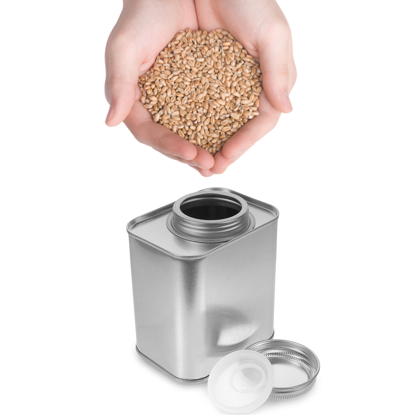 Coffee Tea Bean Leaf - 4 Adet Kahve Çekirdeği Saklama Kabı