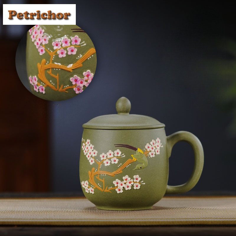 400 ml Yixing Mor Kil Çizimli  - Coffee Tea Drawing incelemesi ve fiyatı
