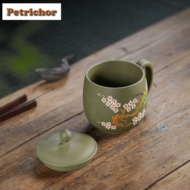 400 ml Yixing Mor Kil Çizimli  - Coffee Tea Drawing incelemesi ve fiyatı