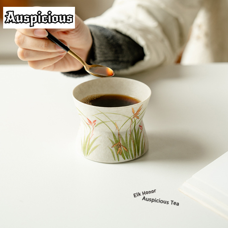 180 ml Altın Çizim El-boyalı O - Coffee Tea Drawing incelemesi ve fiyatı