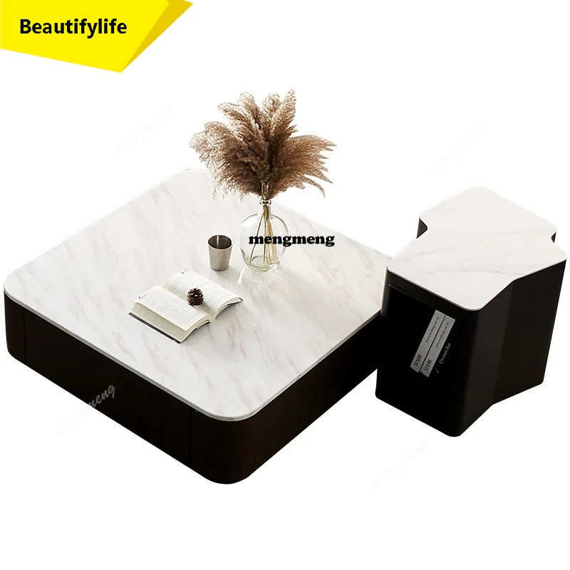 Modern Kare mermer sehpa, sade - Coffee Tea Unit incelemesi ve fiyatı