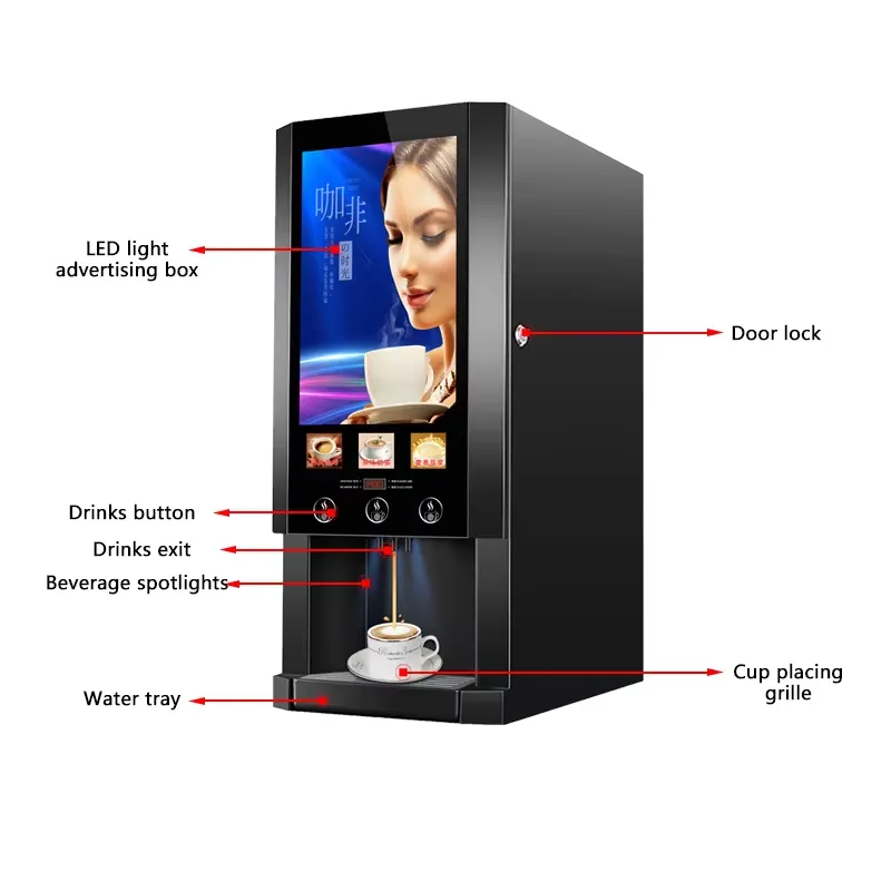 E30S 3 Sütlü Çay Otomatı Tam O - Coffee Tea Vending Machine For Office incelemesi ve fiyatı