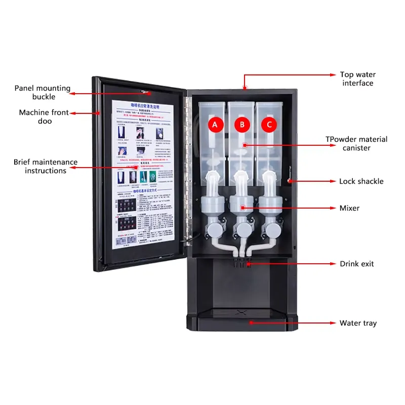 E30S SUPIN Otomatik Hazır Kahv - Coffee Tea Vending Machine For Office incelemesi ve fiyatı