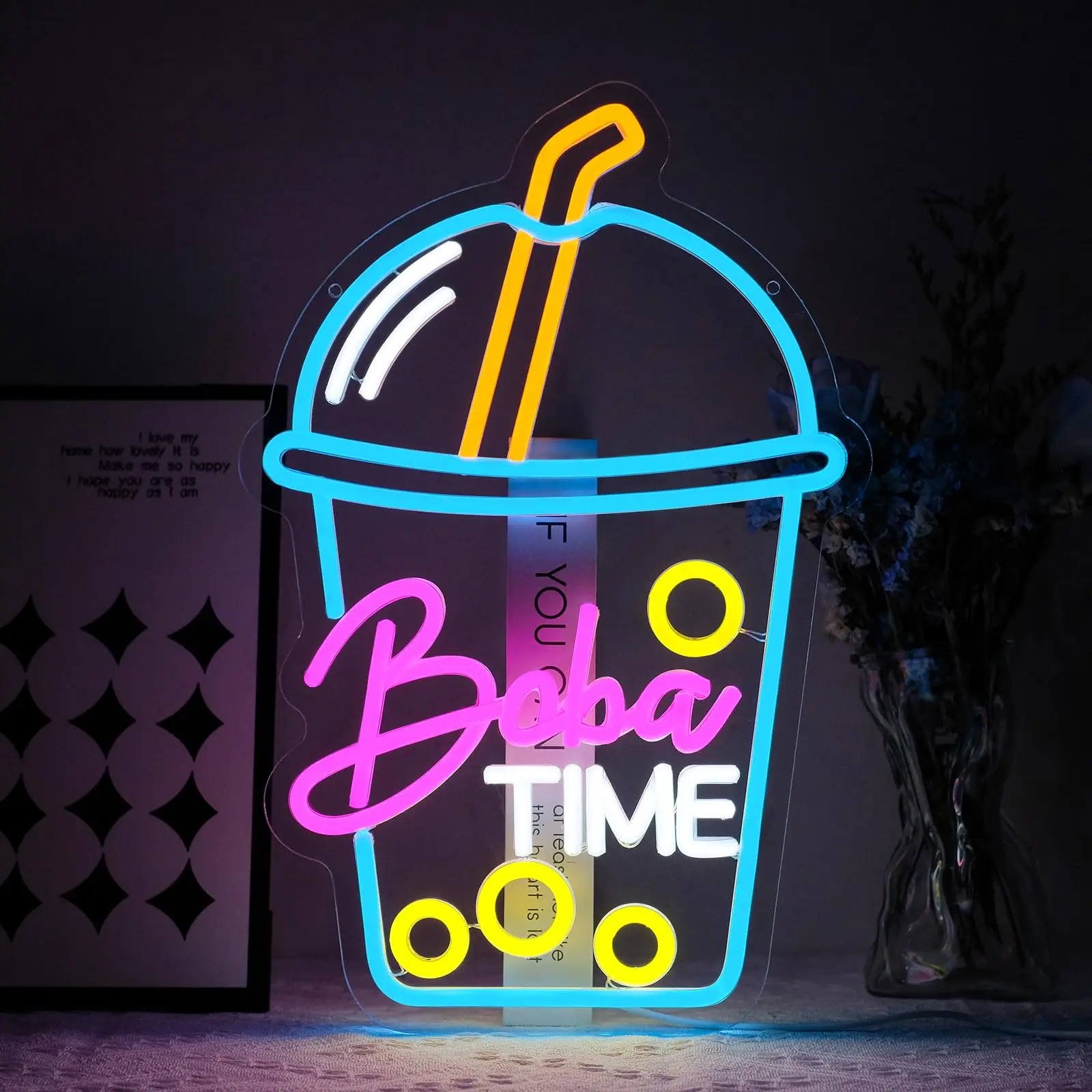 Duvar Dekoru için Boba Time Ne - Coffee Tea Boba incelemesi ve fiyatı