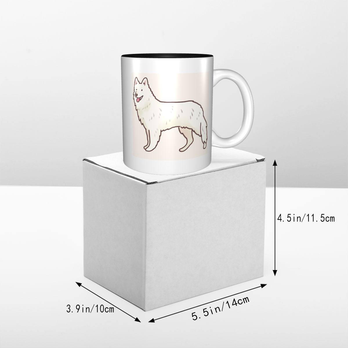 Beyaz İsviçre Çoban Çoban Köpe - Coffee Tea Drawing incelemesi ve fiyatı
