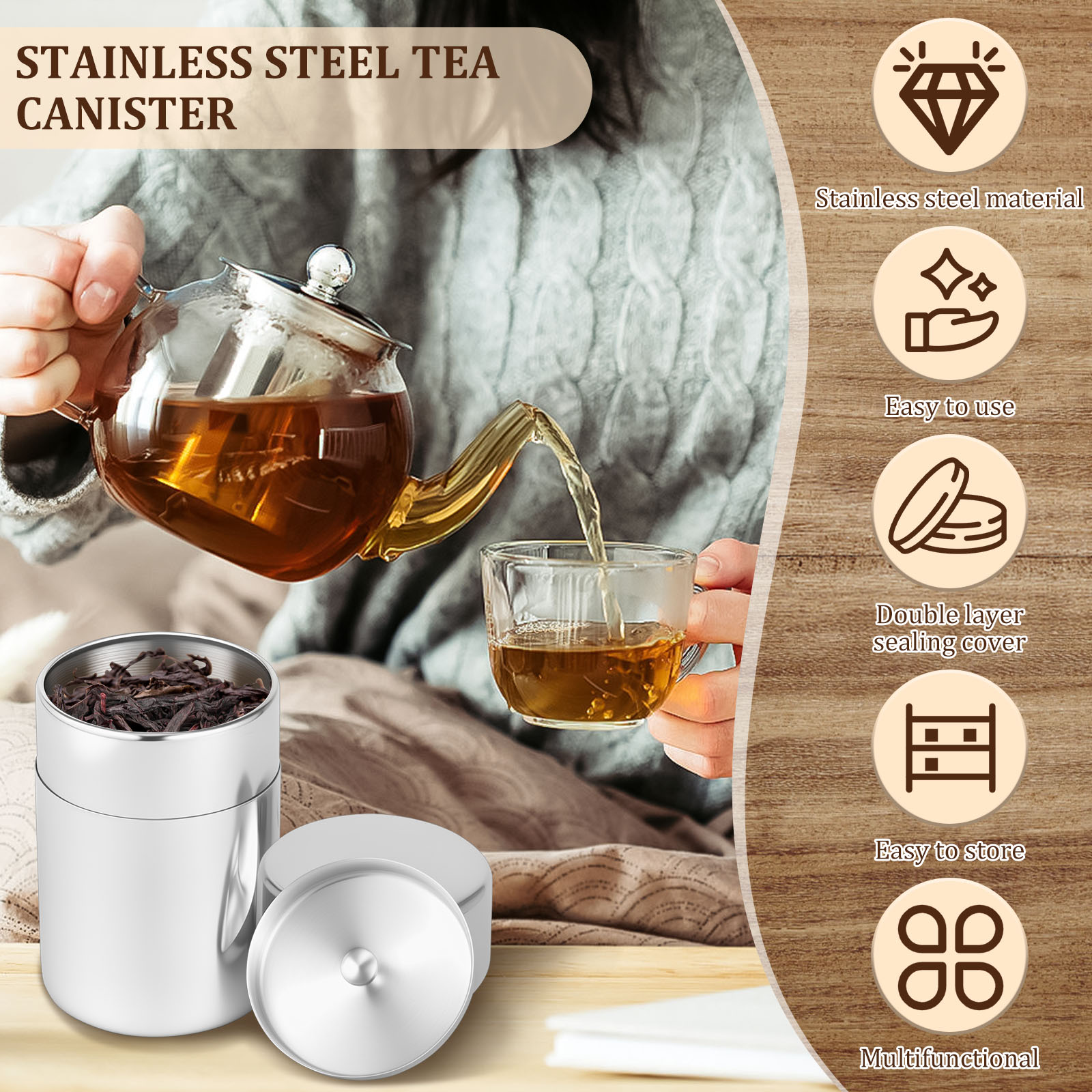 Paslanmaz Çelik Çay Yaprağı Te - Coffee Tea Bean Leaf incelemesi ve fiyatı