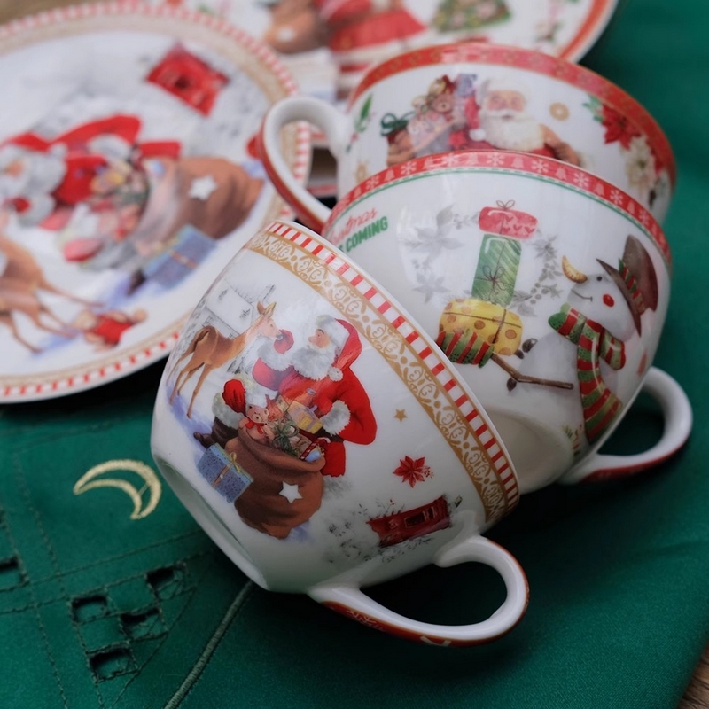 Seramik noel tatil kahve finca - Coffee Tea And Cocoa incelemesi ve fiyatı