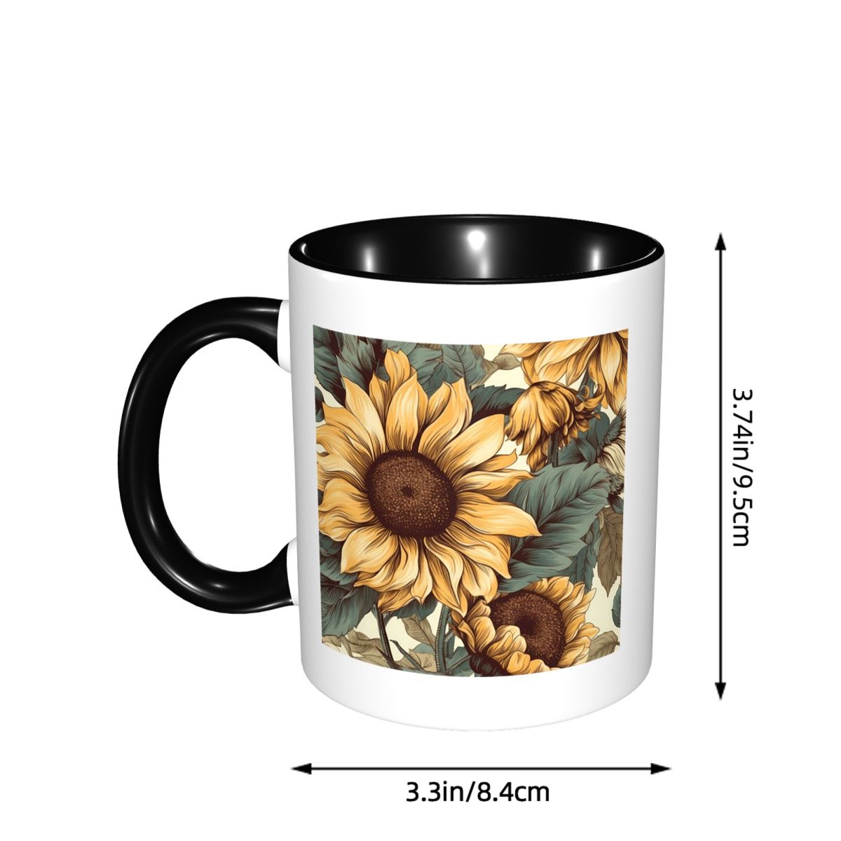 Altın Ayçiçeği Kümesi Vintage  - Coffee Tea Drawing incelemesi ve fiyatı