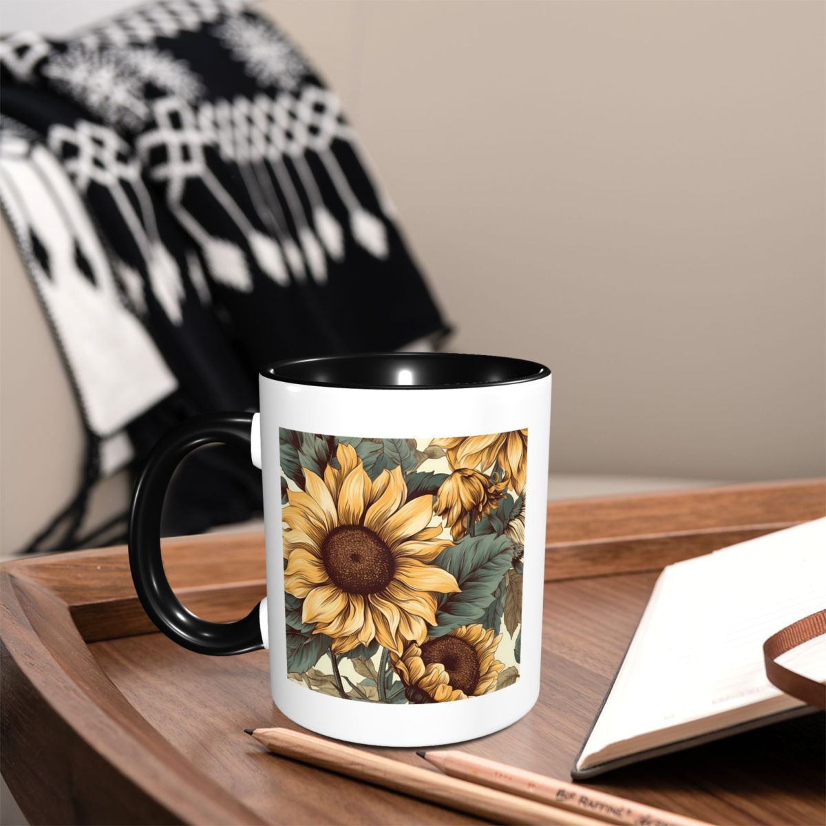 Altın Ayçiçeği Kümesi Vintage  - Coffee Tea Drawing incelemesi ve fiyatı