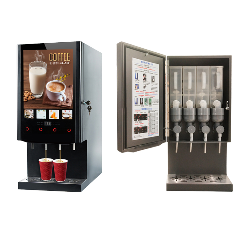 40S 4 Çeşitli Sütlü Çay Otomat - Coffee Tea Vending Machine For Office incelemesi ve fiyatı