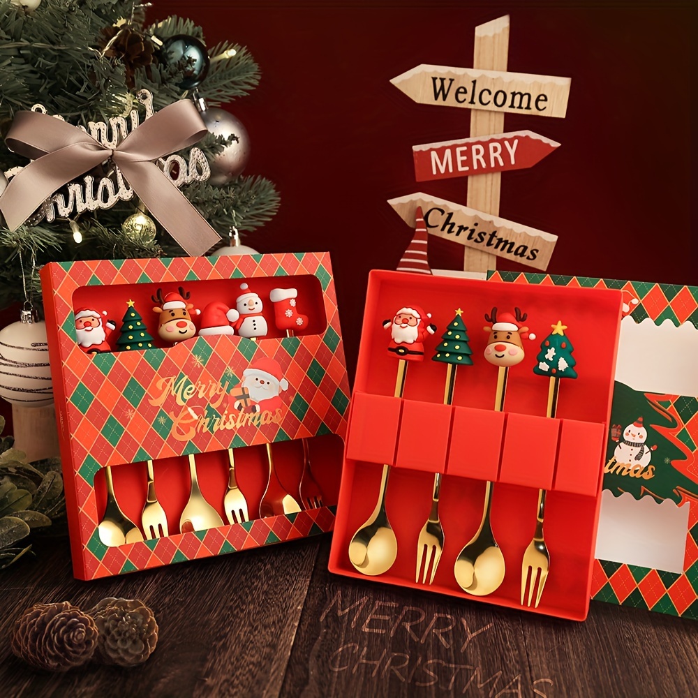 1 Set Yaratıcı Noel Çatal ve K - Coffee Tea Games incelemesi ve fiyatı